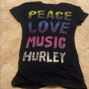 2/$15 - Peace Love Music Hurley Tee shirt